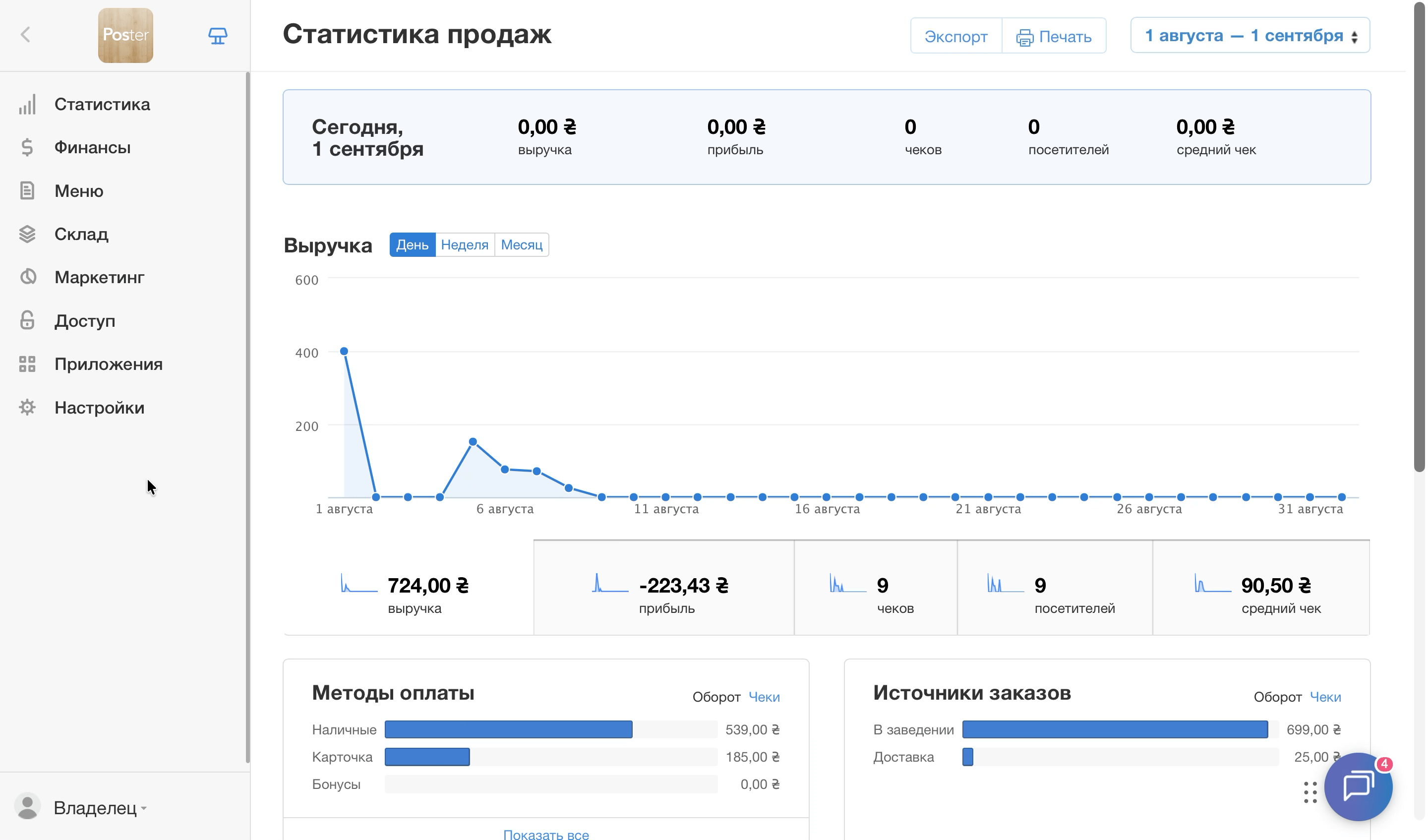 Чтобы добавить нового владельца в аккаунт-