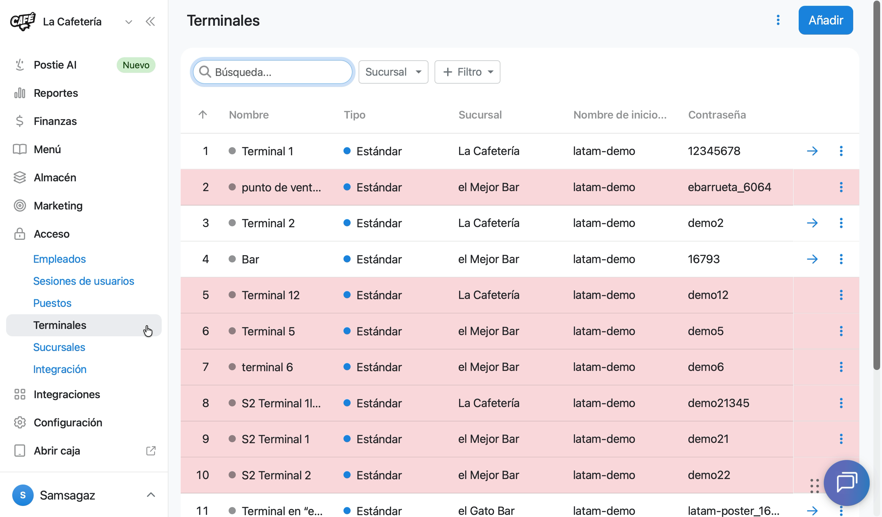 Cómo restaurar una terminal eliminada