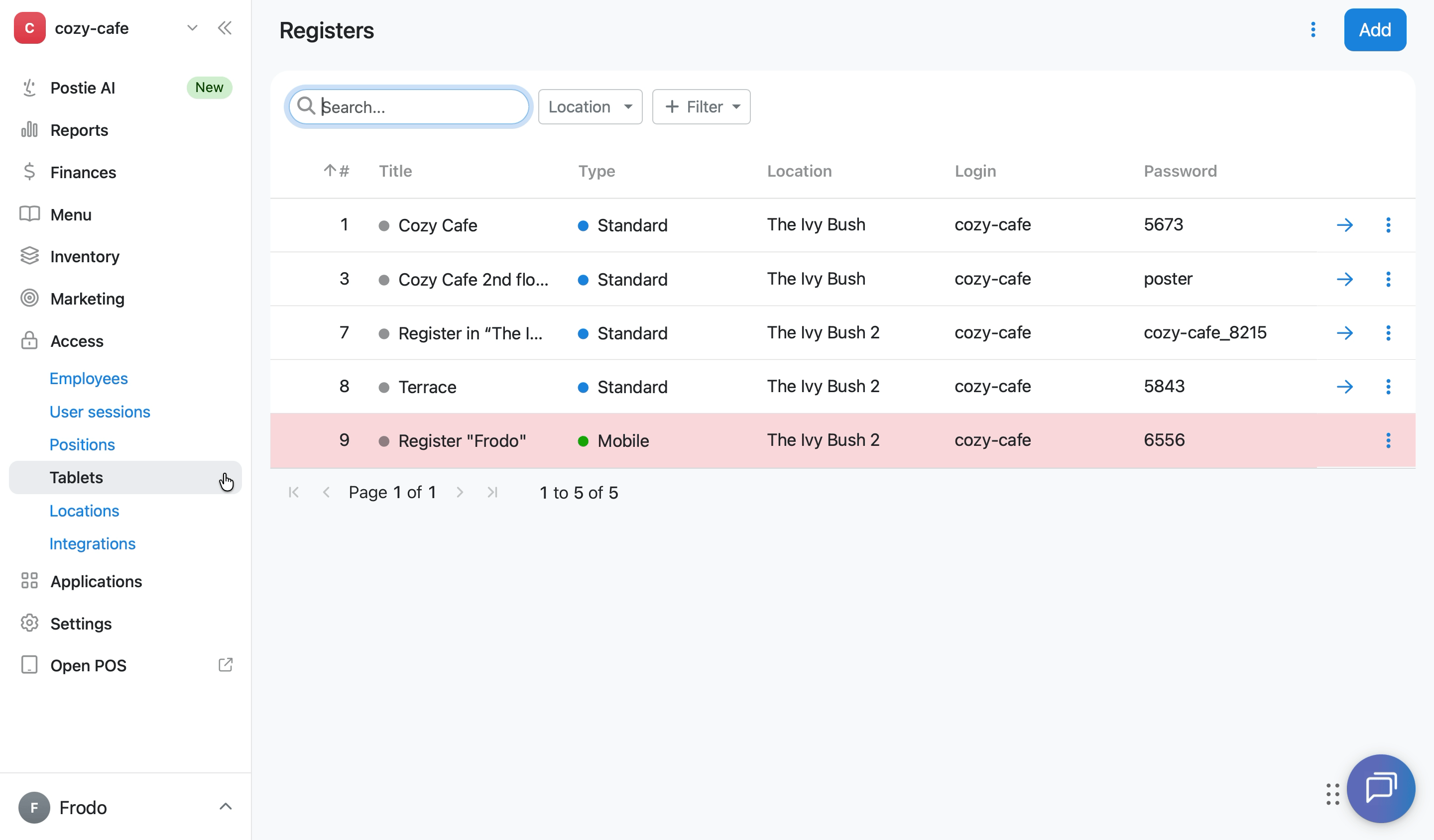 How to restore a deleted mobile register