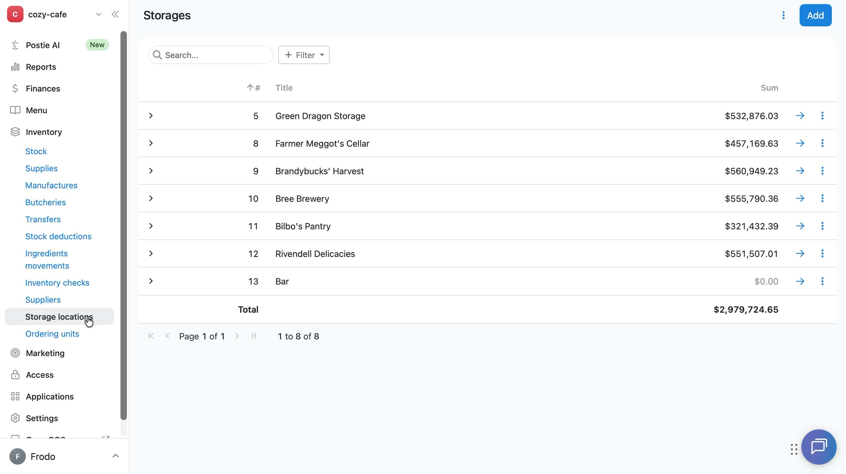How to restore a deleted storage location